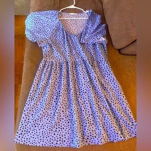 Primark polka dot dress with cap sleeves